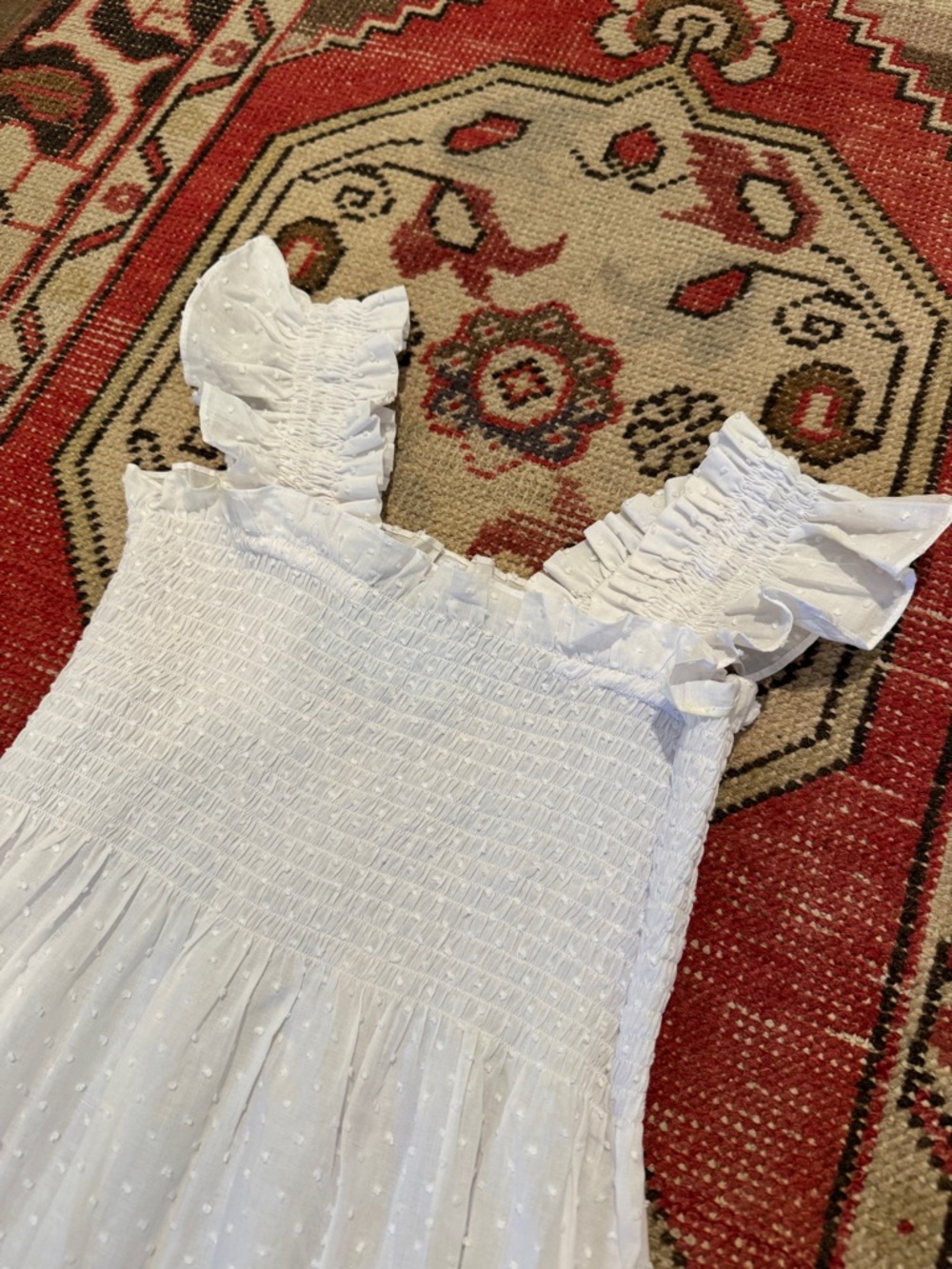 Like New - Hill House Ellie Nap Dress White Swiss Dot - Picture 2 of 3